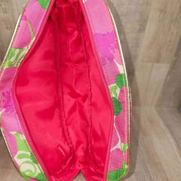 Lilly Pulitzer Estee Lauder Cosmetic Makeup Bag Floral - Picture 3 of 3